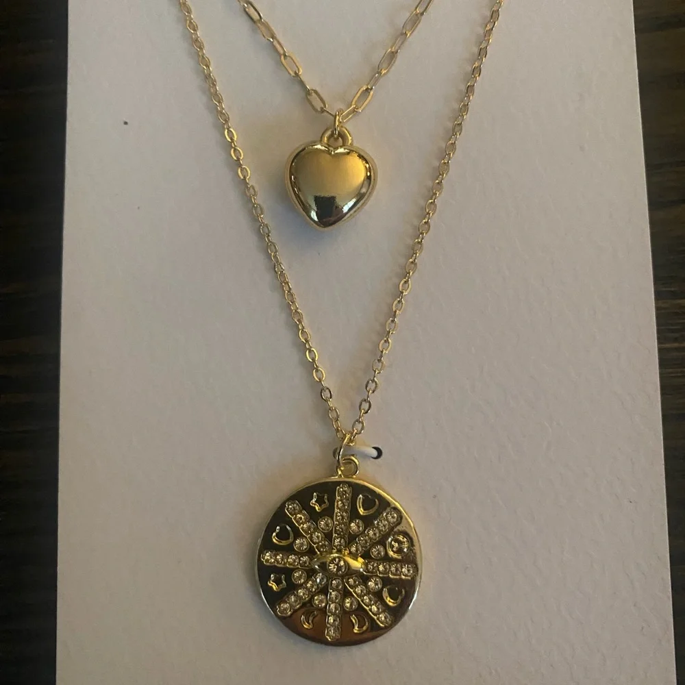 NEW Jessica Simpson gold necklace.